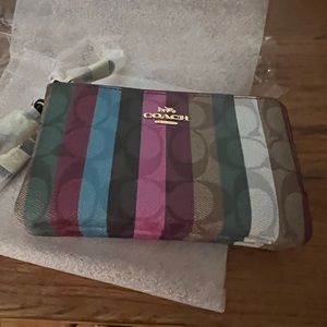 Beautiful brand new Coach colorful wristlet wallet! Brand new with tags!